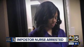Impostor nurse's arrest captured on police body camera