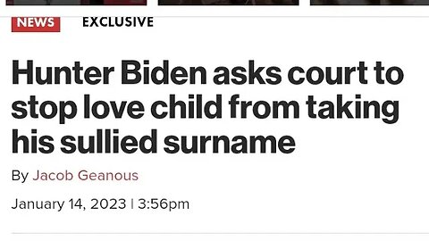 January 6 2019, Hunter Biden asked a court to reduce his child support after impregnating a stripper