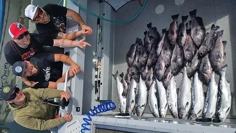 Pacific Ocean Saltwater Salmon & Sea Bass Fishing Offshore