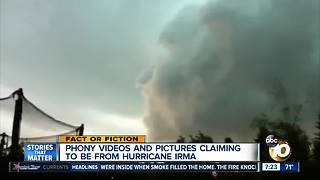 Fake Irma videos and pictures