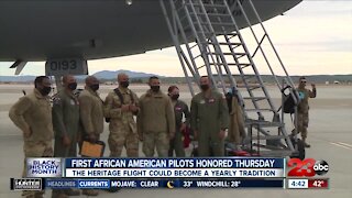 Tuskegee Airman honored Thursday, Heritage Flight could be yearly tradition