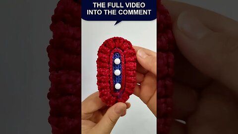 How to make a crochet hair clip #shorts