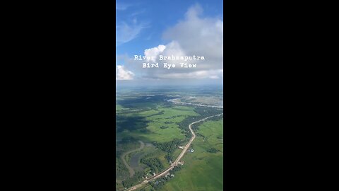 Places to visit in Assam, India. River Brahmaputra top view