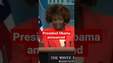 Karine Jean-Pierre mistakes Barack Obama as president of the U.S.! #joebiden