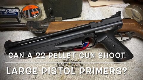 The Science Channel: Can a 22 air gun shoot used large pistol or rifle primers? Lets find out!