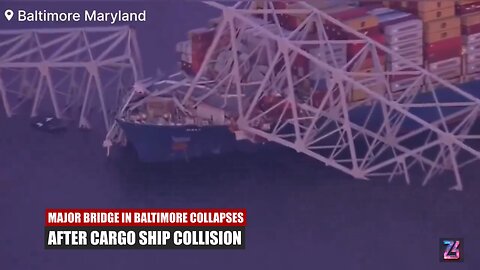 MAJOR BRIDGE IN BALTIMORE COLLAPSES AFTER CARGO SHIP COLLISION