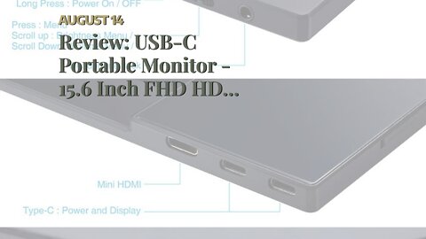 Review: USB-C Portable Monitor - 15.6 Inch FHD HDR FreeSync Zero Frame USB-C Computer Display w...