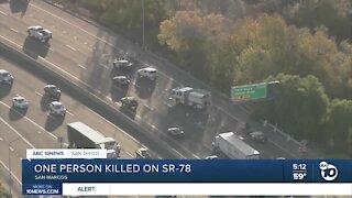 Man hit-and-killed on freeway in San Marcos