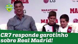 Fofo! Garotinho pergunta do Real Madrid, e CR7 dá a MELHOR resposta!