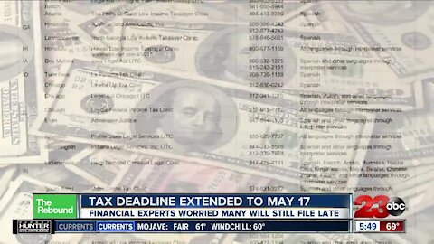 Tax deadline extended to May 17, financial experts worried many will still file late