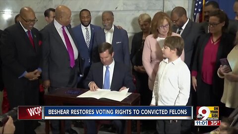 Governor Beshear returns voting rights to more than 100,000 convicted felons in Kentucky