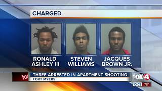 Three Arrested in Apartment Shooting