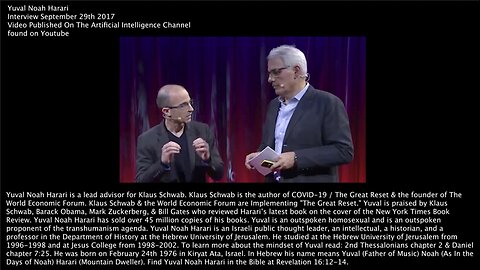 Yuval Noah Harari | "The Upper Classes Which Dominates All the New Technology Just Won't Need the Poor." - "Now We Are Going to See a Shift In Authority from Humans to Algorithms." - Yuval Noah Harari - 9/29/2017