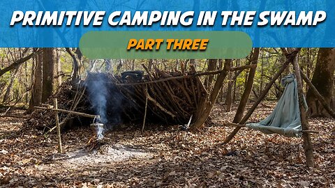 Start a bamboo friction fire in the swamp!