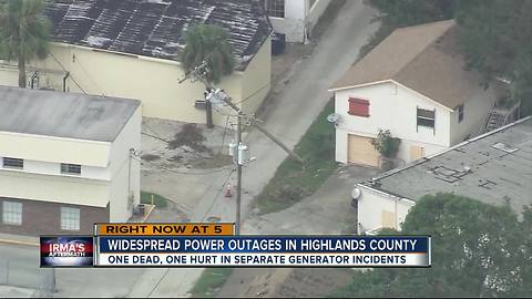 Widespread power outages in Highlands Co.