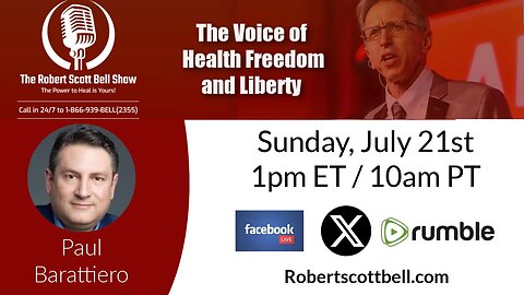 A Sunday Conversation with Paul Barattiero - The healing power of Hydrogen water, Recent global events, Spiritual insights - The RSB Show 7-21-24