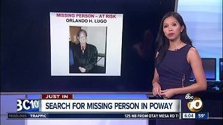 Search for missing person in Poway