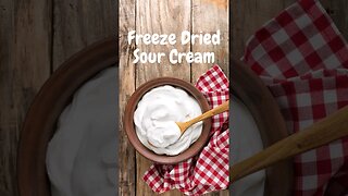 Freeze Drying and Reconstituting Sour Cream #Shorts