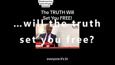 …will the truth set you free?
