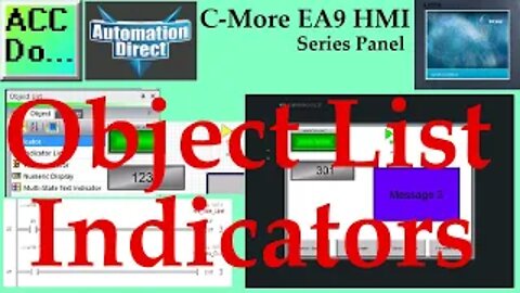 C-More EA9 HMI Series Panel Object List Indicators
