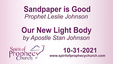 Spirit of Prophecy Church - Sunday Service 10/31/2021