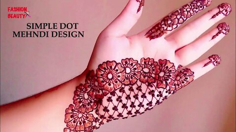 Simple Dot Mehndi Design