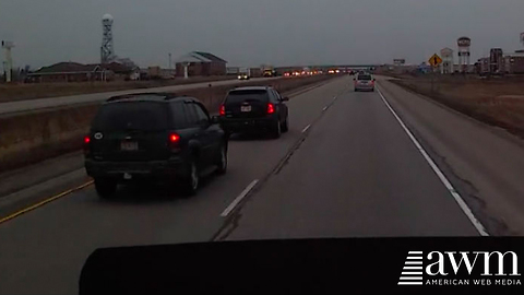 Trucker’s Camera Caught Aggressive Tailgating Driver Learning About Respect The Hard Way