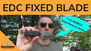 The Most UNDERRATED EDC Fixed Blade: 2023 US Tanto | Shed Knives #shedknives