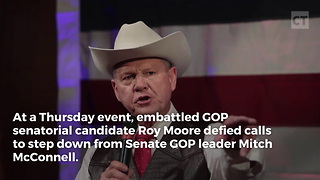 Roy Moore Tells McConnell to Resign