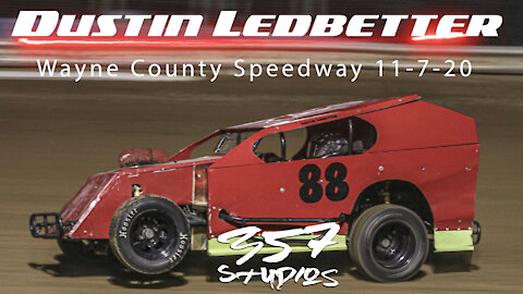 On car with Dustin Ledbetter at Wayne County Speedway from 11720