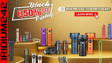 Awesome Olight Black Friday Sale - Up to 50% off Nov 22 - 28th
