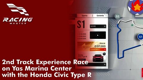 2nd Track Experience Race on Yas Marina Center with the Honda Civic Type R | Racing Master