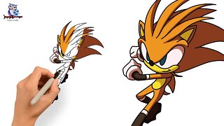 How to Draw Solar Sonic the Hedgehog - Art Tutorial