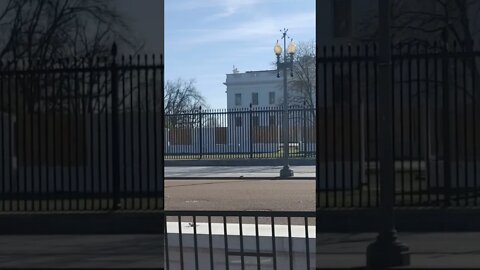 1/11/22 Nancy Drew in DC- Live Video 3- WH Strange Wall Seems to be Complete Now. For a Pipe?