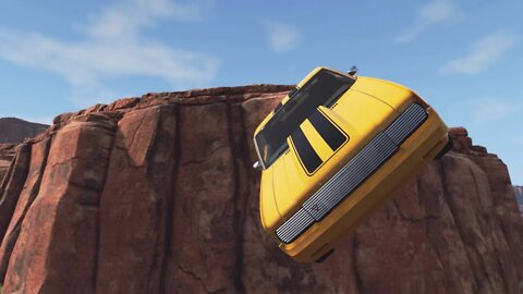 Crash Off The Cliff | BeamNG