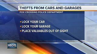 Police in Fox Crossing warn of thefts from unlocked cars, garages