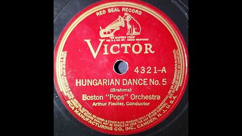 Boston "Pops" Orchestra, Arthur Fiedler, Brahms - Hungarian Dance No. 5