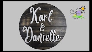 Scroll Saw Sign for Karl and Danielle