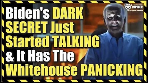 Biden's Dark Secret Just Started Talking And Is Has The Whitehouse Panicking!