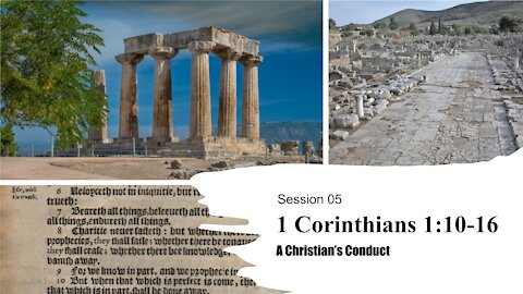 Session 05 | 1 Corinthians 1:10-16