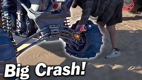 Can am X3 Gets totaled at Glamis Sand Dunes!