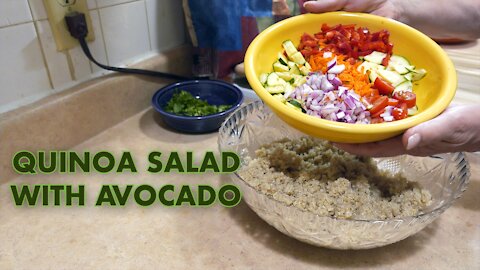 Quinoa Salad with Homemade Vinaigrette Dressing