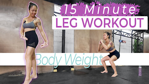 15 MINUTES 🍑 Let's BURN Our Legs | Reps + Time