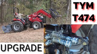 TYM T474 Tractor Upgrade - Dual Rear Remotes