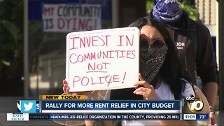 Groups rally for more rent relief in San Diego budget