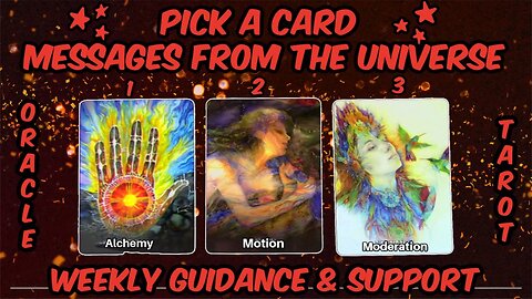 Pick A Card Oracle & Tarot - Messages From The Universe - Weekly Guidance + Support ✨🌈🎁