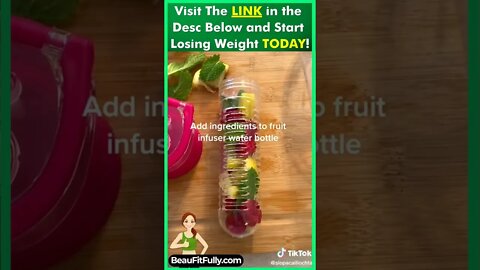 Fruit Infused Water For Weight Loss & Detox #tiktok #weightloss #drink #shortvideo #ytshorts #shorts