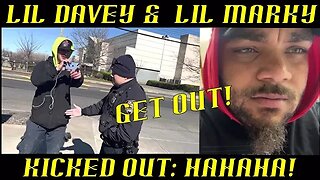 Frauditors Dracula Davey & Lil Marky the Misfit Kicked Off Police Property!