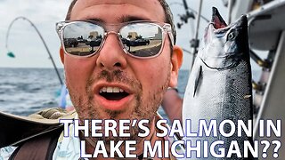 We Caught Salmon in Lake Michigan on a Fishing Trip