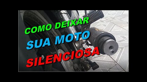 COMO DEIXAR SUA MOTO SILENCIOSA